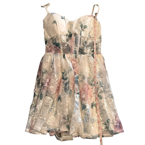 NWT Windsor Gabriella Floral Sleeveless Corset Fairy Party Mini Dress | 3 - Picture 13 of 14